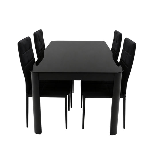 JUEGO DE COMEDOR 4 PUESTOS RECTANGULAR