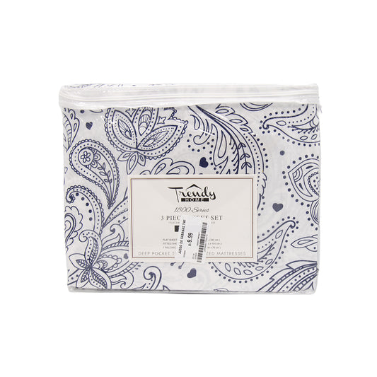 JUEGO DE SABANAS TWIN DISEÑO PAISLEY