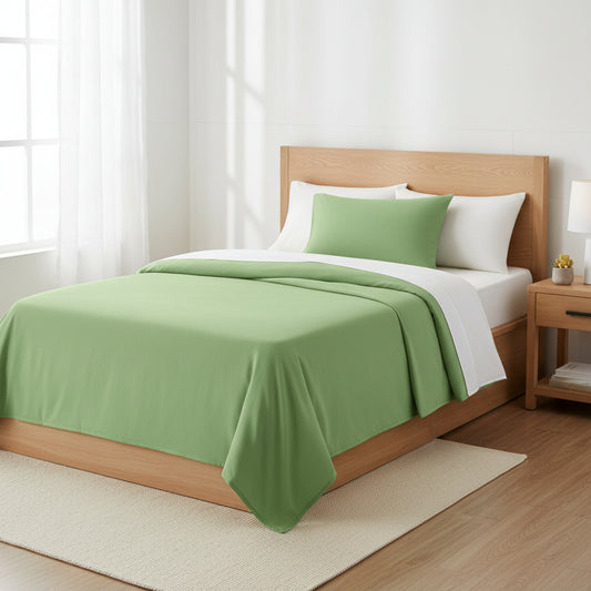 JUEGO DE SABANAS TWIN COLOR VERDE