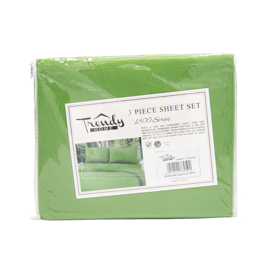 JUEGO DE SABANAS TWIN COLOR VERDE
