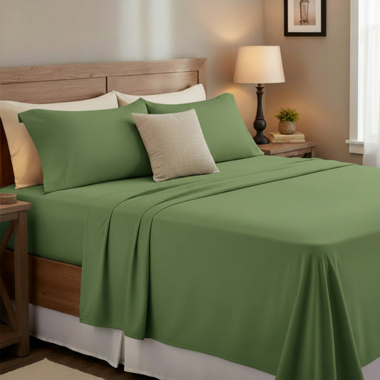 JUEGO DE SABANAS VERDE QUEEN