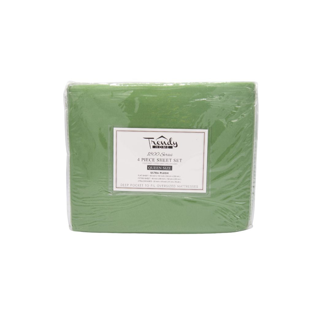 JUEGO DE SABANAS VERDE QUEEN
