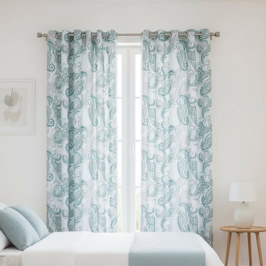 CORTINAS DECORATIVAS 1 PANEL DISEÑO PAISLEY