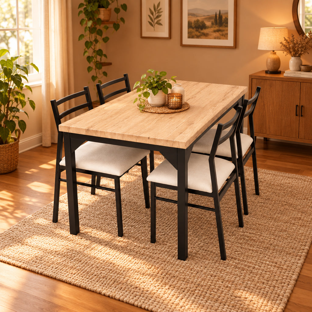 JUEGO DE COMEDOR RECTANGULAR