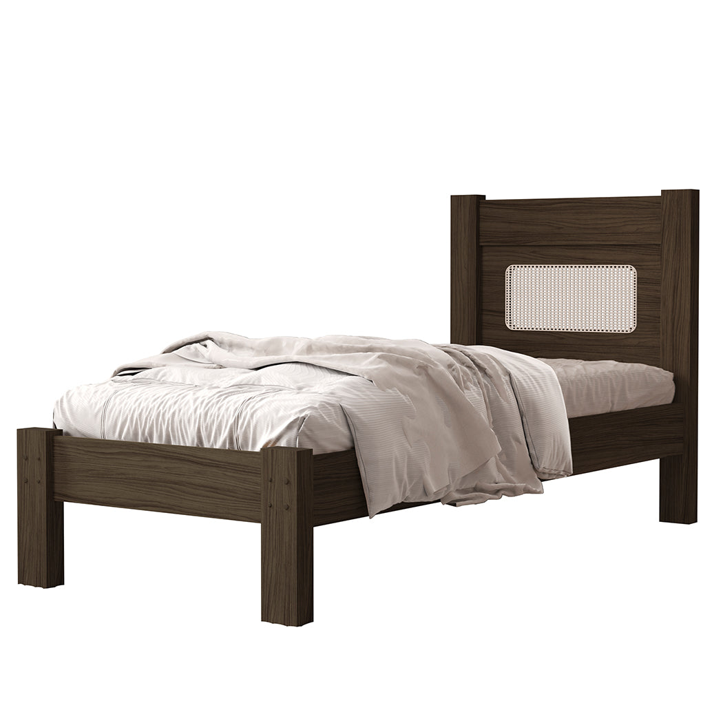 CAMA TWIN CLARA CHOCOLATE OSCURO