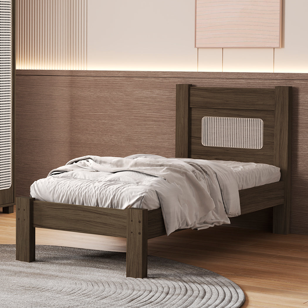 CAMA TWIN CLARA CHOCOLATE OSCURO