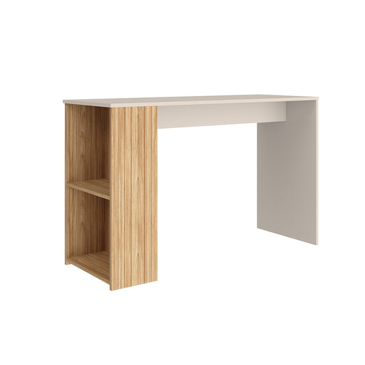 ESCRITORIO BLANCO/ BEIGE 2 COMPARTIMIENTO DE UN LADO