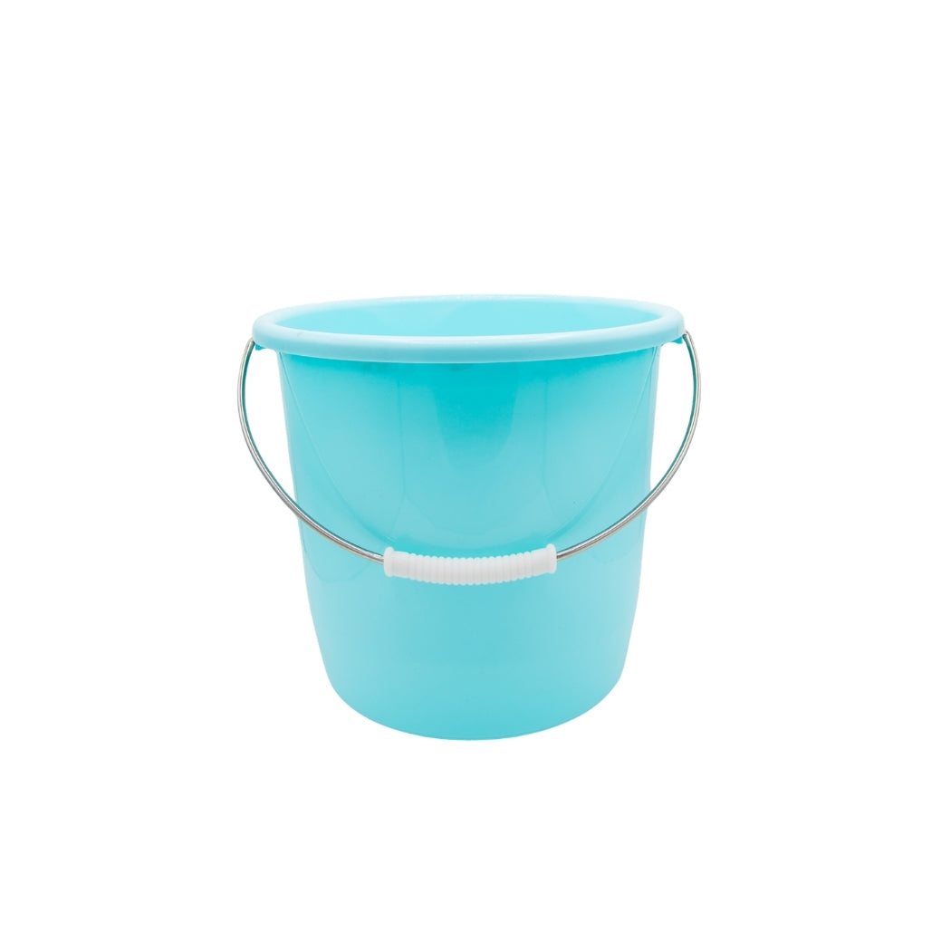 CUBO PLÁSTICO CON ASA DE METAL