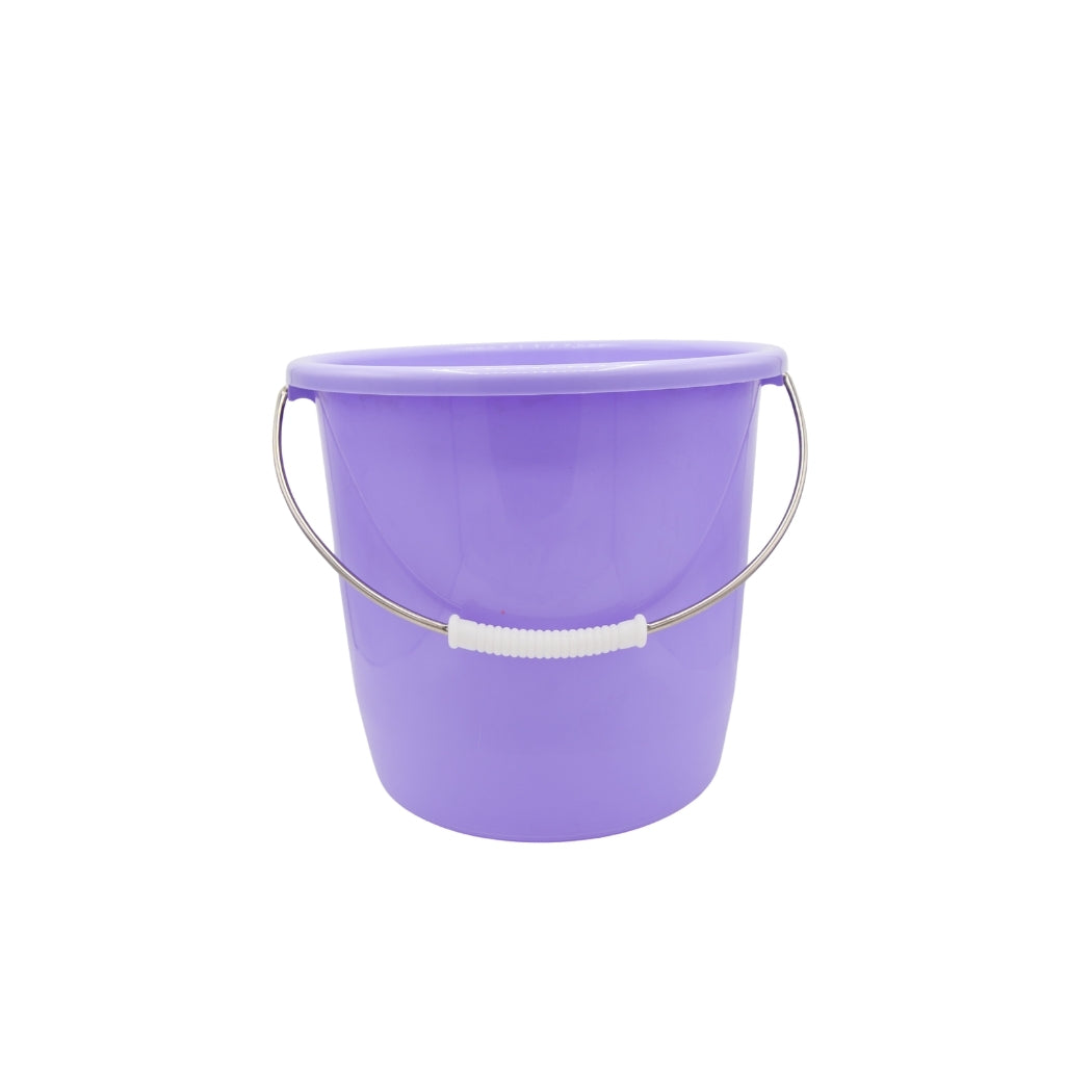 CUBO PLÁSTICO CON ASA DE METAL