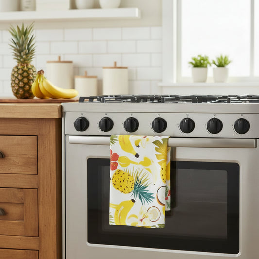 TOALLAS DE COCINA ESTAMPADO TROPICAL 2U