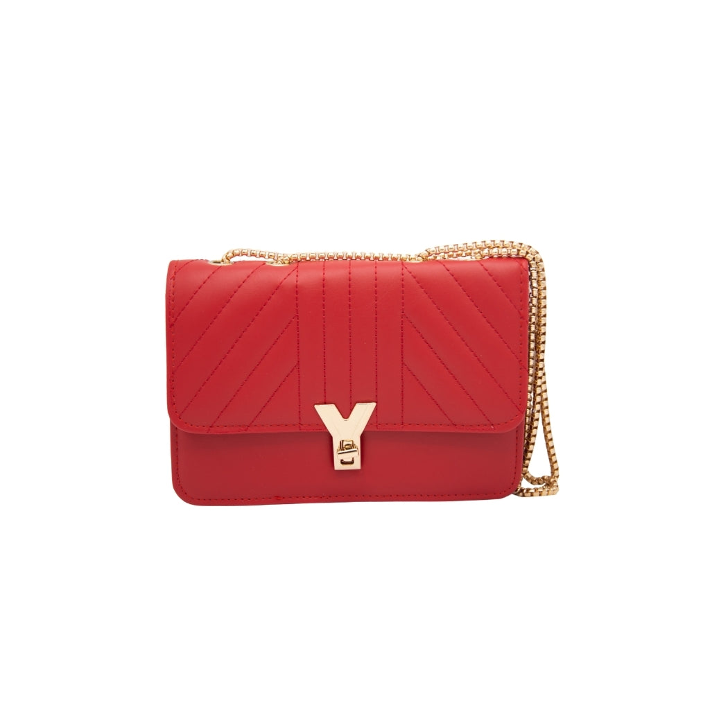 BOLSO TIPO SOBRE CON CADENA DORADA