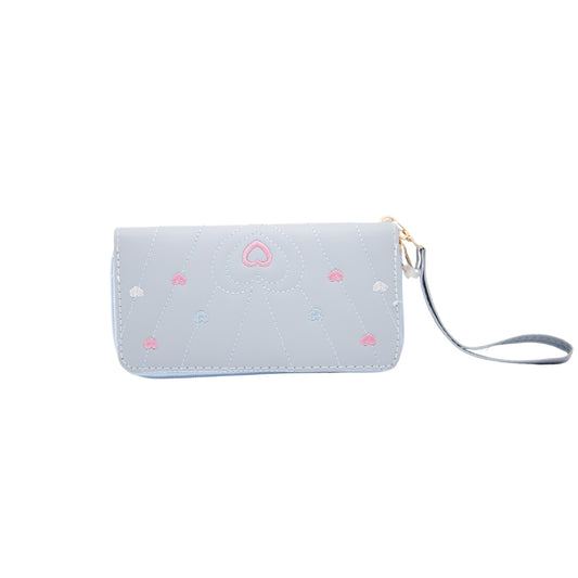 BILLETERA DISEÑO EN CORAZONES BORDADOS