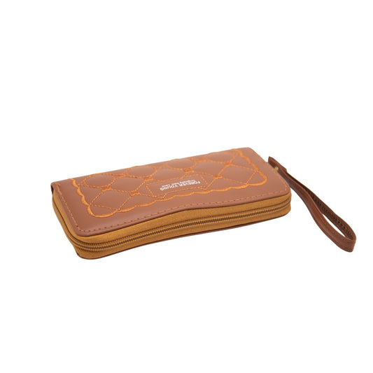 BILLETERA DISEÑO DE ROMBOS BORDADOS
