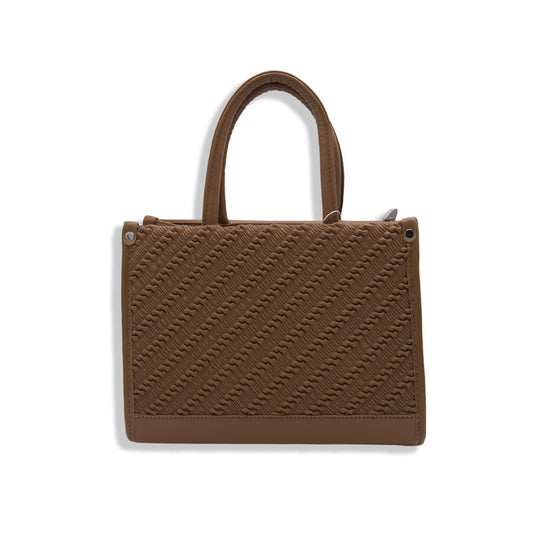 BOLSO DE MANO CHOCOLATE CLARO