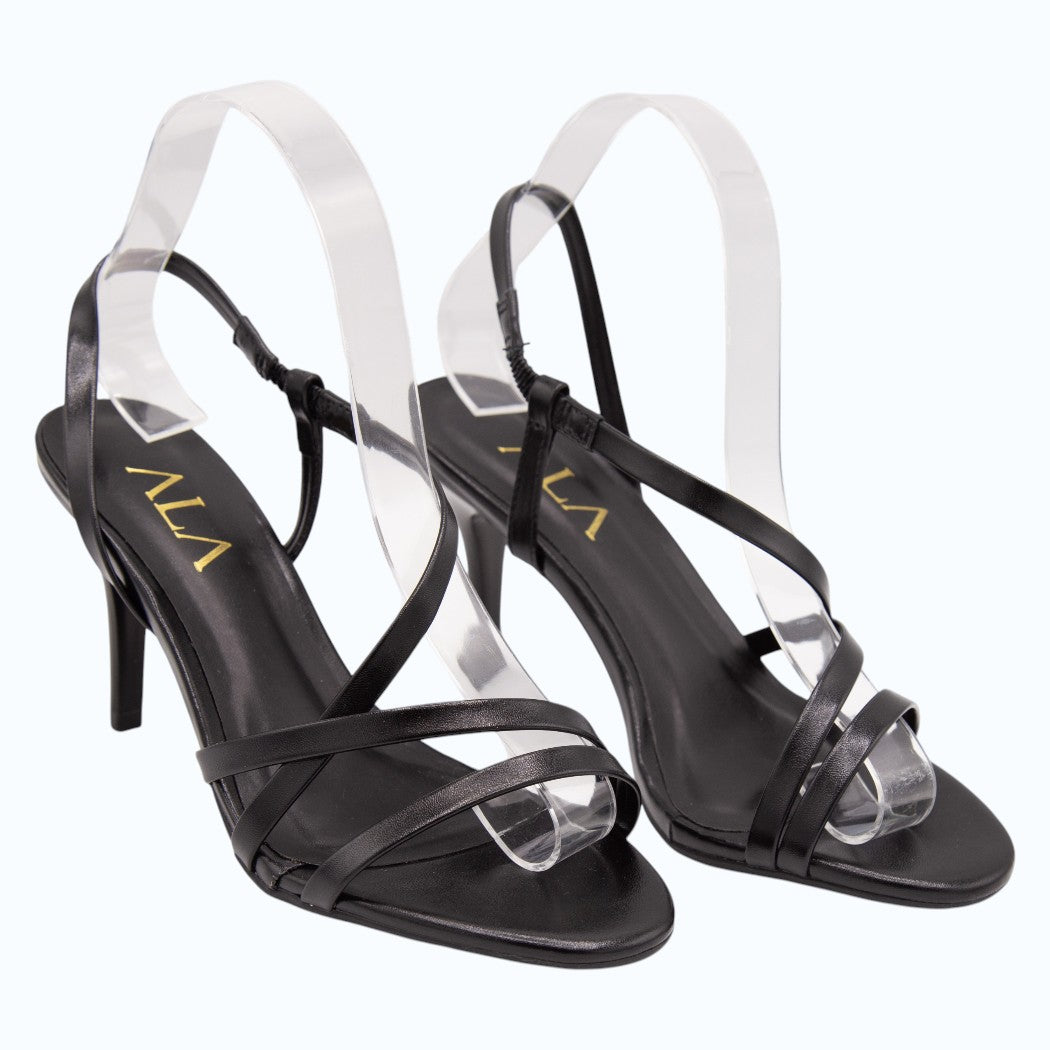 SANDALIAS CORREA TRASERA AJUSTABLE NEGRAS