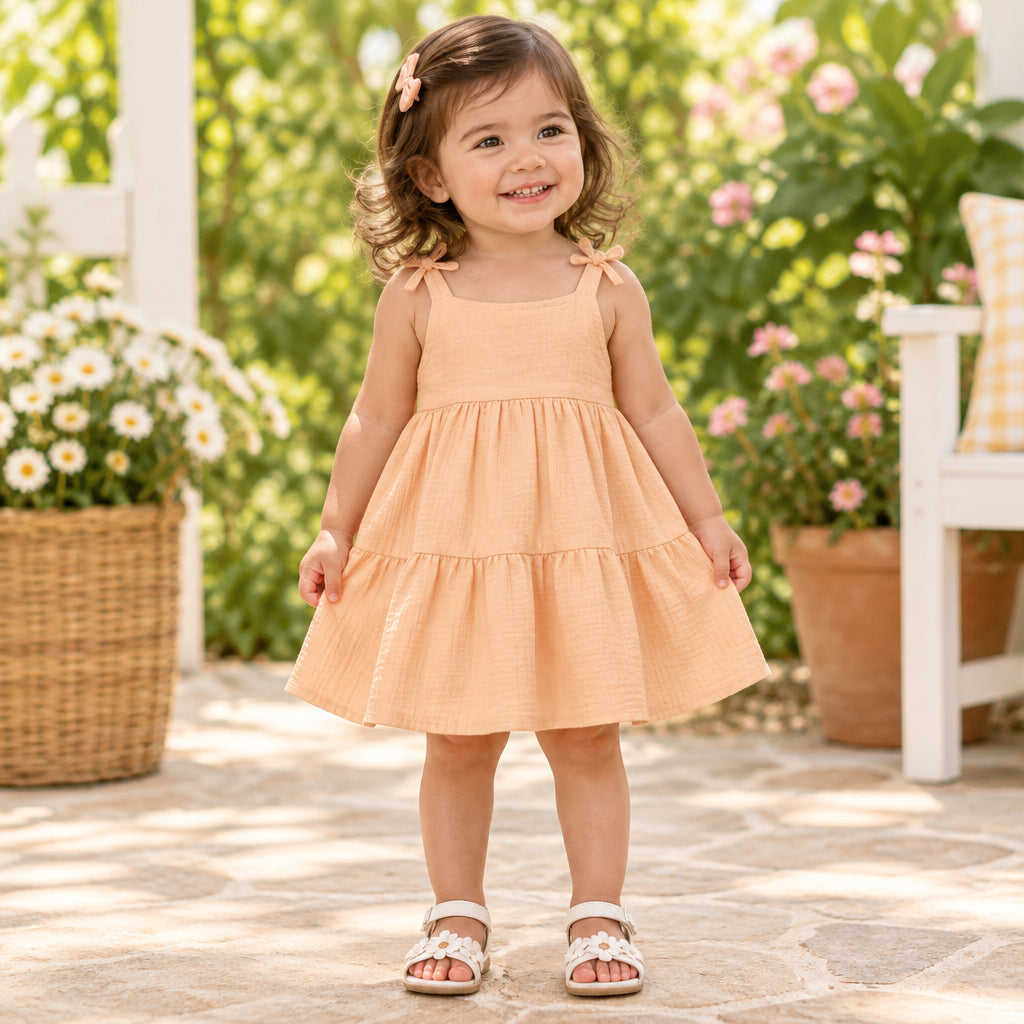 VESTIDO DE NIÑA CON TIRAS