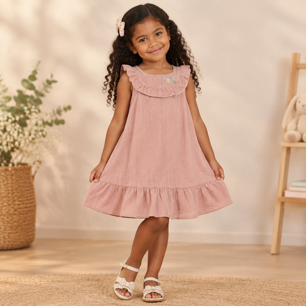 VESTIDO ACAMPANADO DE NIÑA