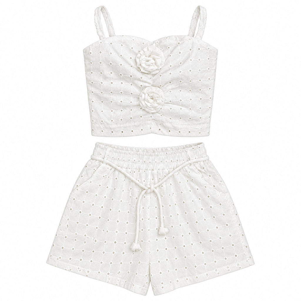 CONJUNTO DE NIÑA BLANCO