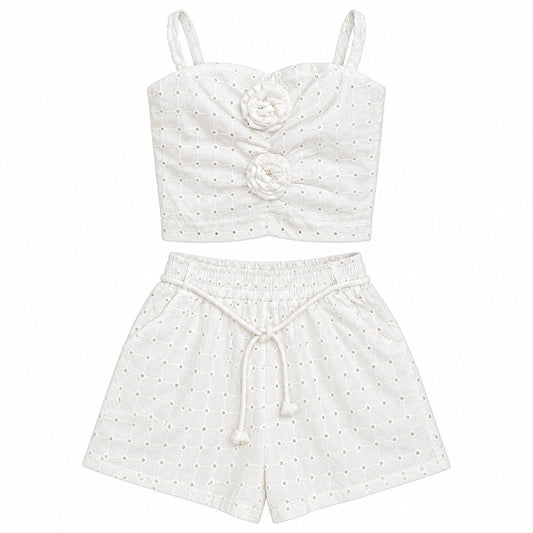 CONJUNTO DE NIÑA BLANCO