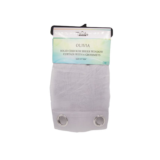 CORTINA DECORATIVA COLOR GRIS 52" X 84"