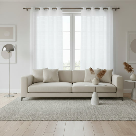 CORTINA DECORATIVA COLOR GRIS 52" X 84"