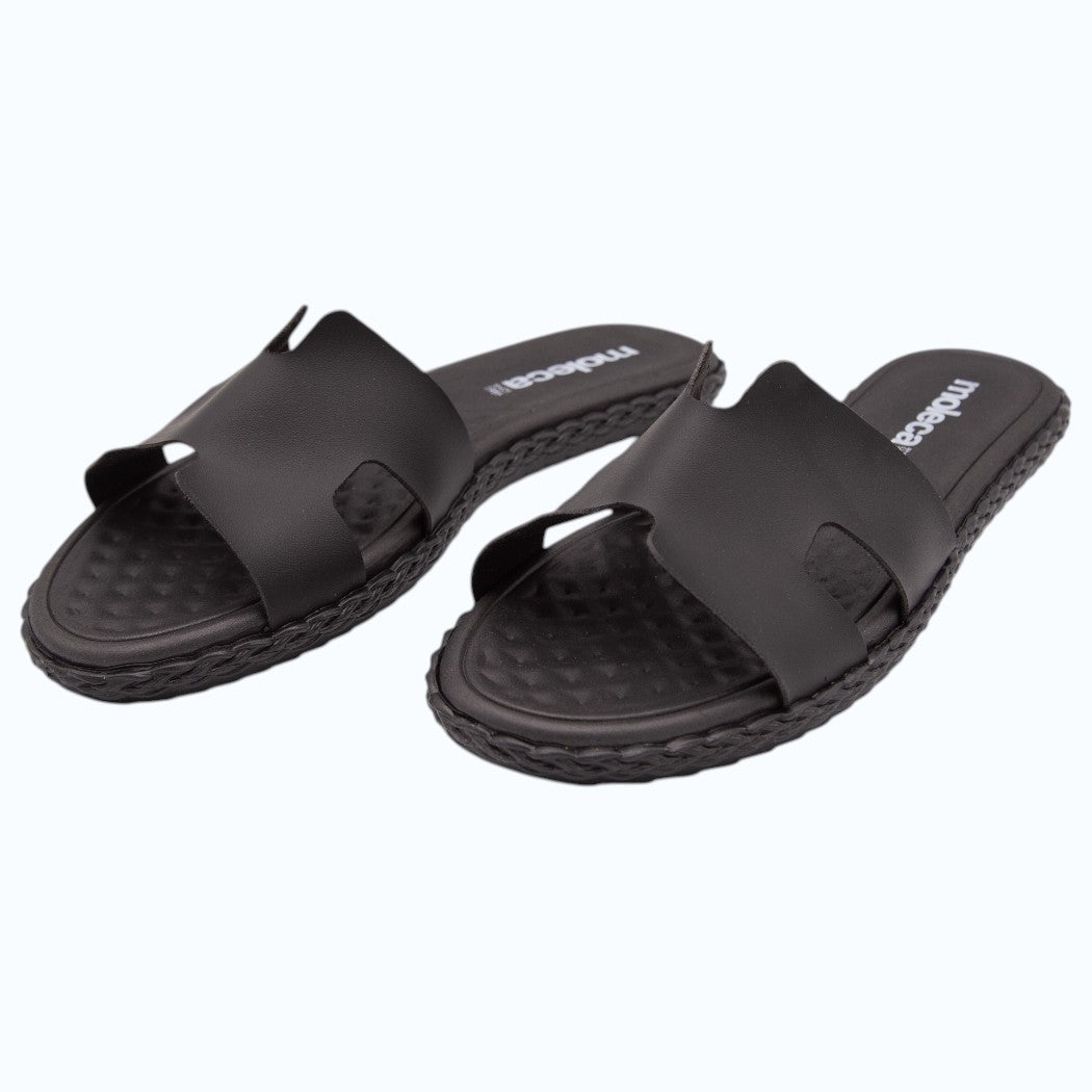 SANDALIA PLANA ESTILO H NEGRAS