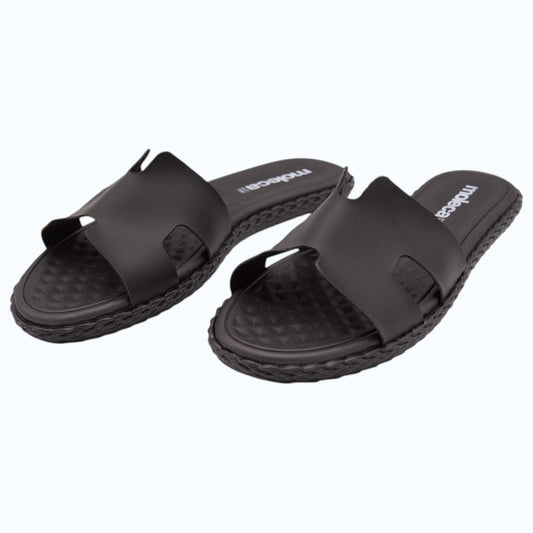 SANDALIA PLANA ESTILO H NEGRAS