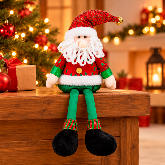 ADORNO MUÑECO SANTA CLAUS CON PIERNAS LARGAS
