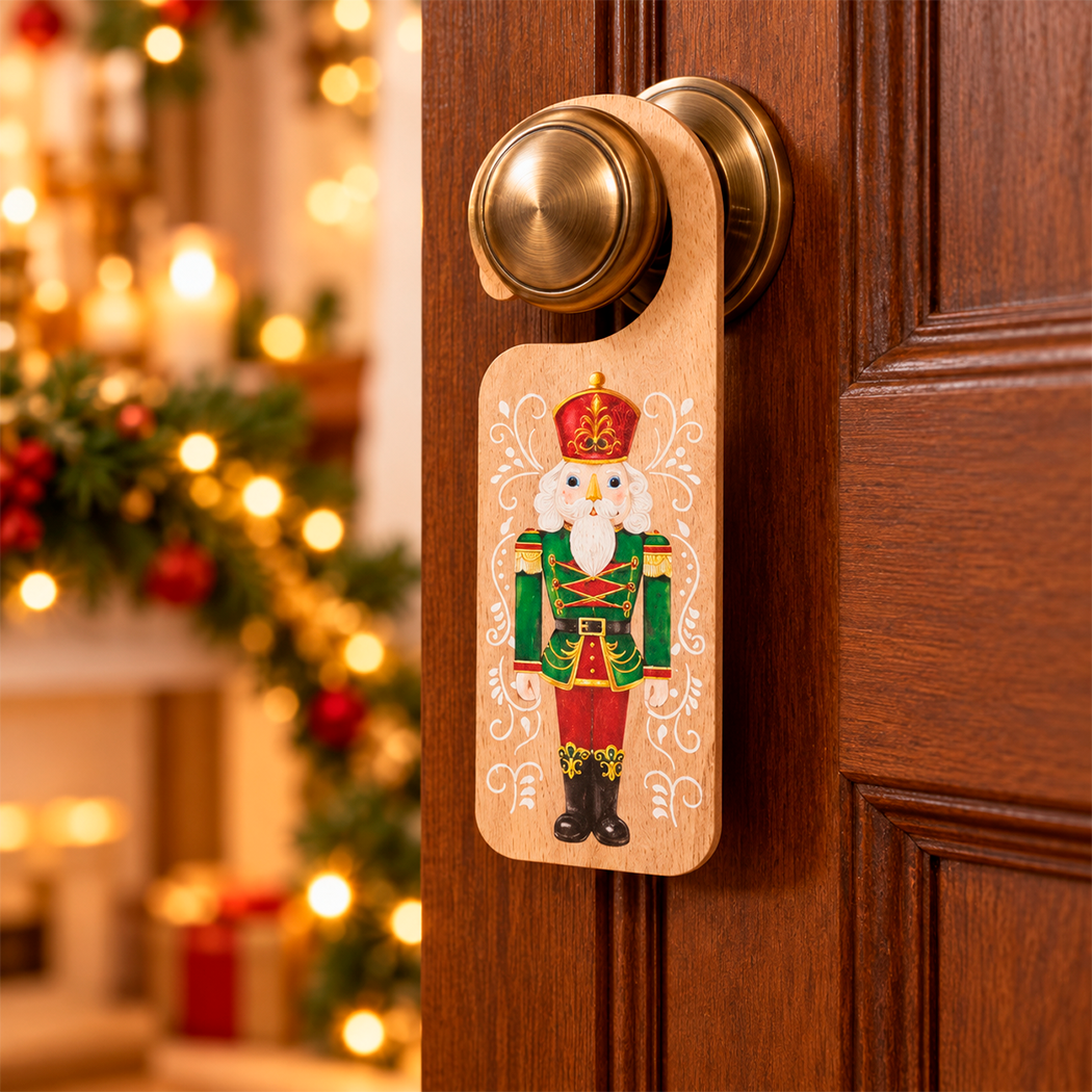 ADORNO DE CASCANUECES PARA PUERTA