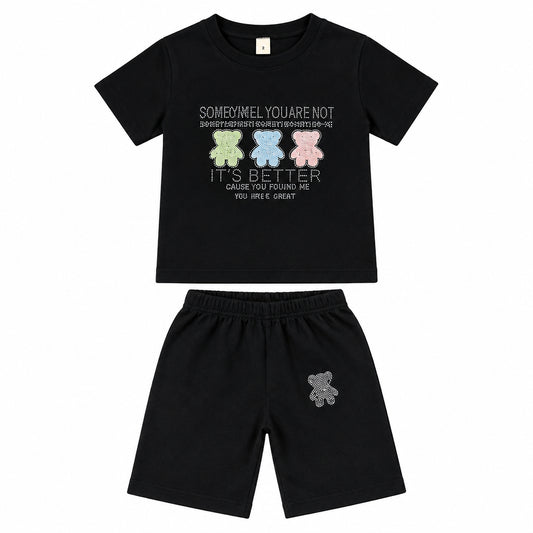 COJUNTO DE NIÑA DISEÑO DE OSO