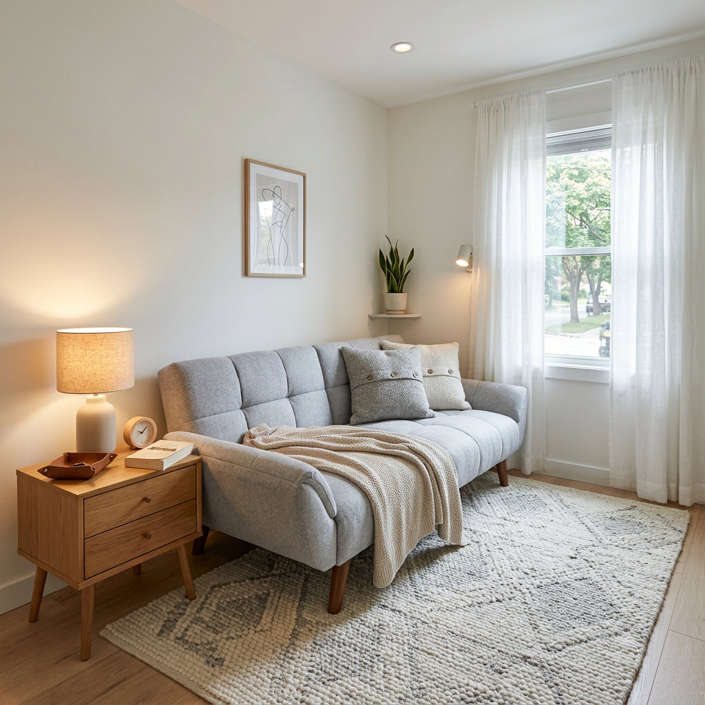 SOFA CAMA GRIS CLARO