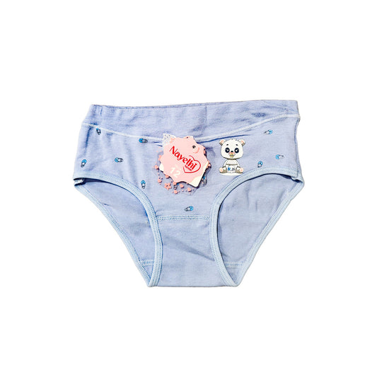 PANTY DE NIÑA DISEÑO BROCHES Y OSO NAYELHI