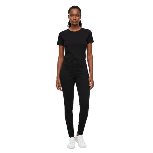 PANTALÓN DENIM SKINNY NEGRO