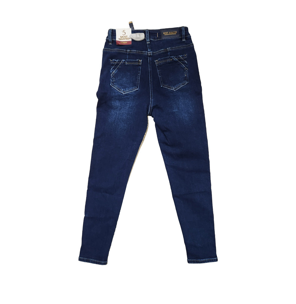 PANTALÓN DENIM SKINNY AZUL