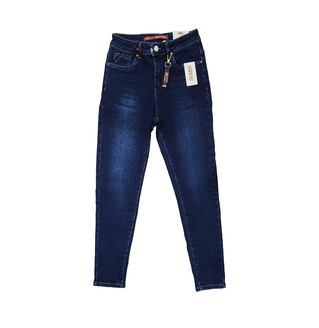 PANTALÓN DENIM SKINNY AZUL