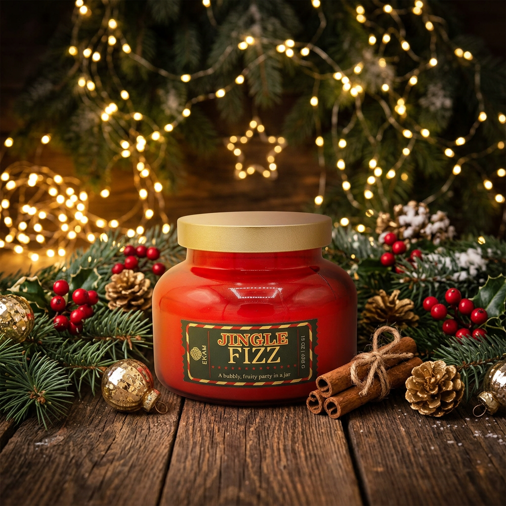 VELAS AROMÁTICAS NAVI JINGLE FRIZZ DE NAVIDAD 15OZ