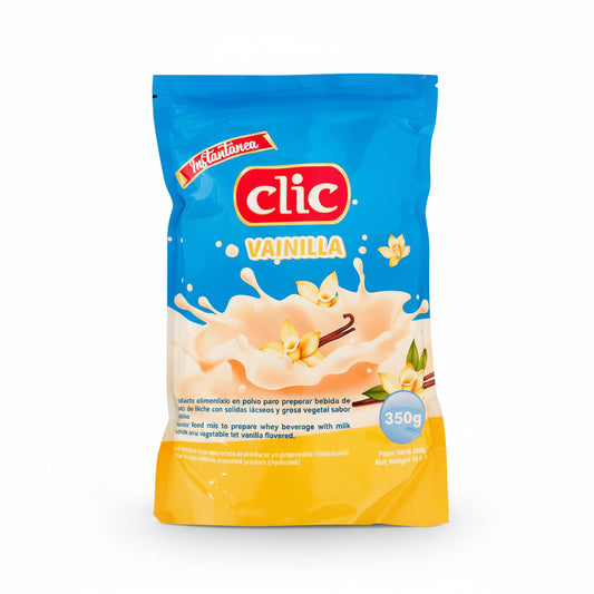 BEBIDA LACTEA EN POLVO VAINILLA CLIC 350GR