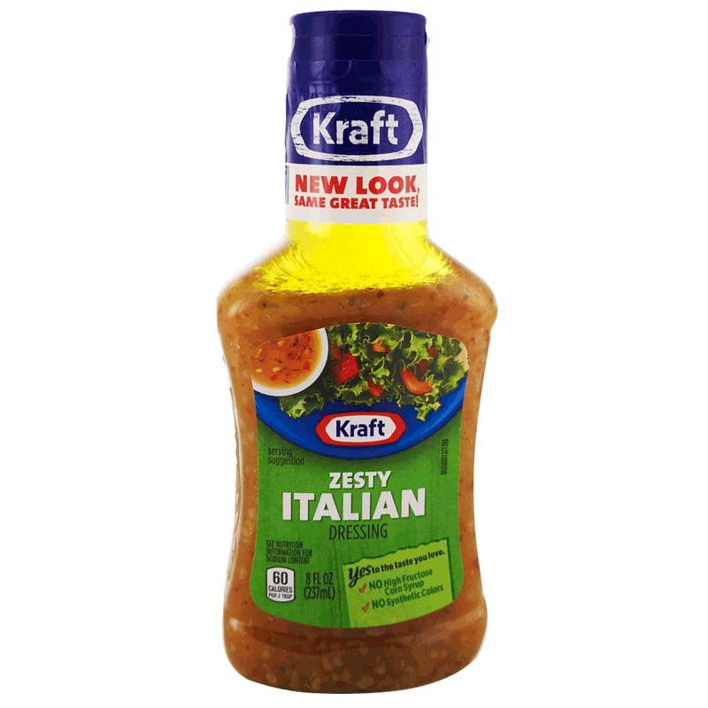 ADEREZO ZESTY ITALIANO KRAFT 8OZ
