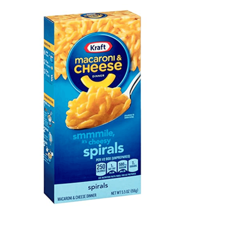 MACARRONES CHEESE SPIRALS KRAFT 156GR