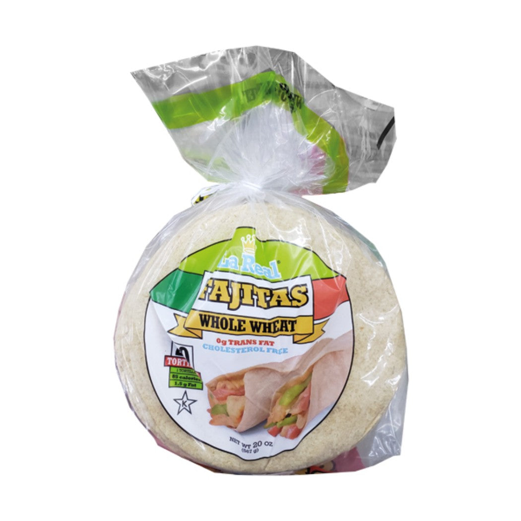 FAJITAS WHOLE WHEAT LA REAL 20OZ