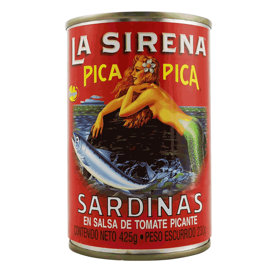 SARDINAS EN SALSA DE TOMATE PICANTE LA SIRENA 425GR