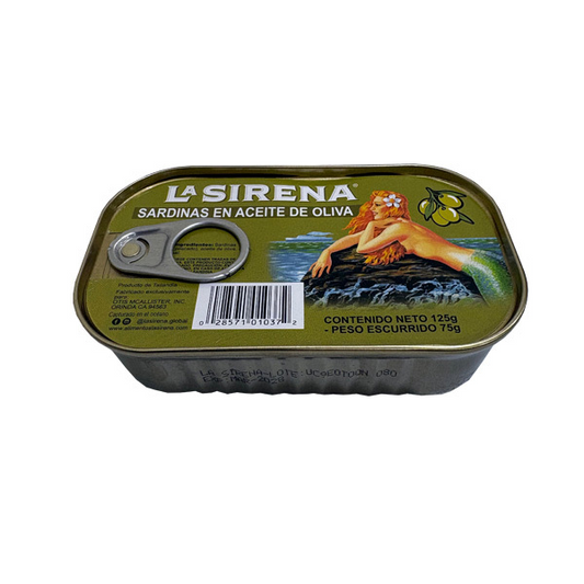 SARDINAS EN ACEITE DE OLIVA LA SIRENA 125GR