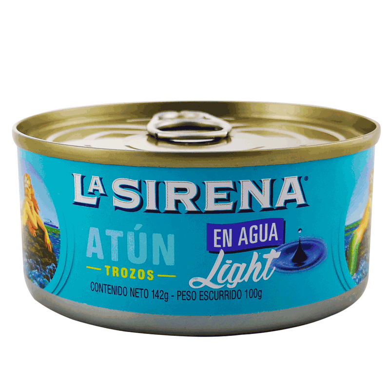 ATÚN AGUA TROZOS LIGHT LA SIRENA 142GR