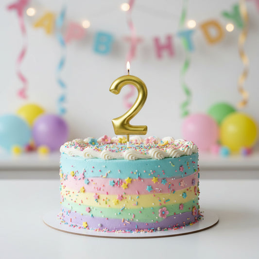 VELA CUMPLEAÑO NÚMERO DORADO 1PZ