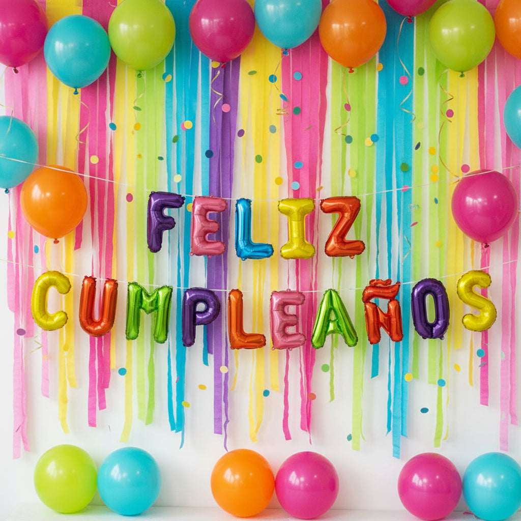 GLOBOS METALIZADO FELIZ CUMPLEAÑOS