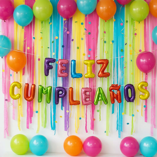 GLOBOS METALIZADO FELIZ CUMPLEAÑOS
