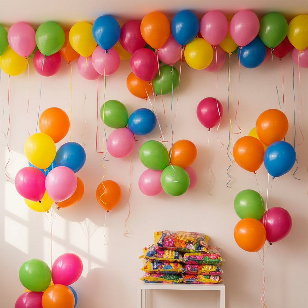 GLOBOS SURTIDOS DE LATEX 100PZS