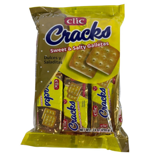 6PACK GALLETA SWEETSALTY CRACKS CLIC 210GR