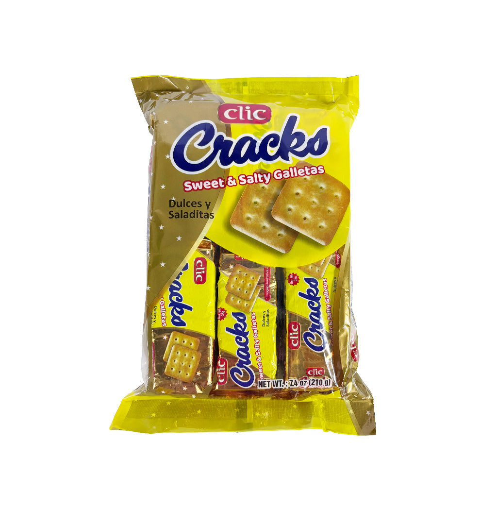 6PACK GALLETA SWEETSALTY CRACKS CLIC 210GR