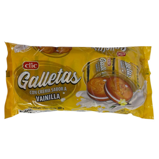 GALLETAS VAINILLA CON 10PAK CLIC 300GR